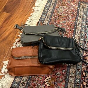 BP Nordstrom crossbody bag 3 bags 1 grey 1 black 1 tobacco